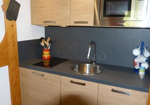 50m from shops, 3rd floor, view ski slopes, tv, ski locker, 33m², Les Arcs