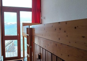 50m from shops, 4th floor, view village, tv, ski locker, 33m², Les Arcs