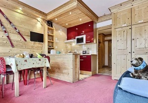50m from ski slopes, 4th floor, view mountain, balcony, ski locker, 30m², Tignes