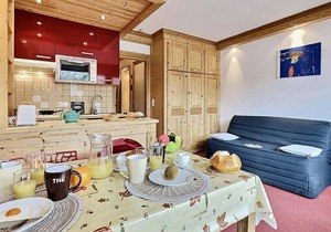 50m from ski slopes, 4th floor, view mountain, balcony, ski locker, 30m², Tignes