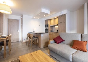50m from ski slopes, fitness, swimming pool, sauna, hammam, balcony, tv, ski locker, 45m², Val Cenis