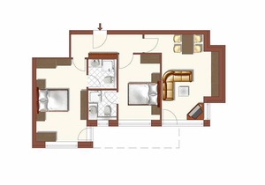 70 m² Apartment ∙ 2 bedrooms ∙ 5 guests