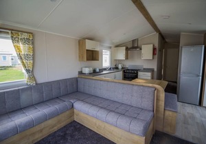 8 berth caravan with decking to hire at Naze Marine in Essex ref 17280C