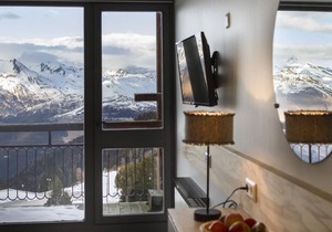 9th floor, view mountain, balcony, 29m², Les Arcs