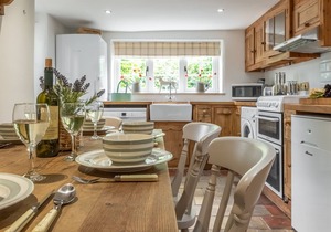 A super little flint country cottage in the popular village of North Creake.