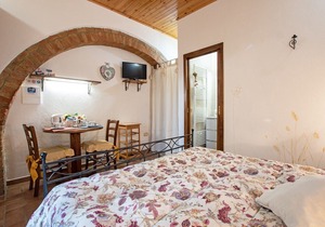 Agriturismo IL PODERUCCIO. Studio with stunning views in the Val d'Orcia