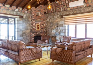 Amazing Stone House with Fireplace and Private Pool Surrounded with Nature in Iznik, Bursa