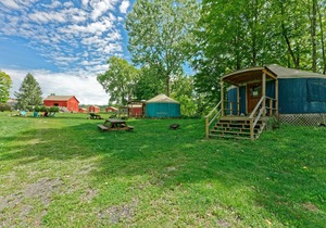 Andelyn Farm Butterfly Haven Yurt. A Unique Glamping Experience in Up-State NY