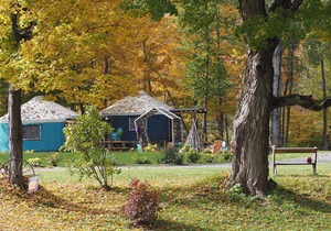 Andelyn Farm Butterfly Haven Yurt. A Unique Glamping Experience in Up-State NY