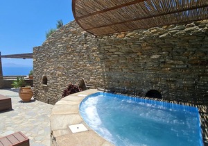 Andros Serenity-Adults Only-Sea view-pool/jacuzzi stone residence