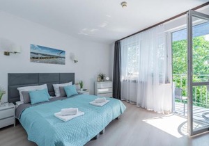 Apartament z balkonem Lazur 250m od morza