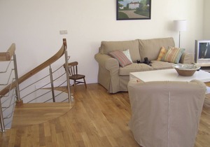 Apartment 2 on Rügen in Gut Grubnow directly on the water for 4 persons