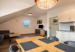 Apartment “3 am Biohof Eriskirch” close to Lake Constance with Balcony & Garden