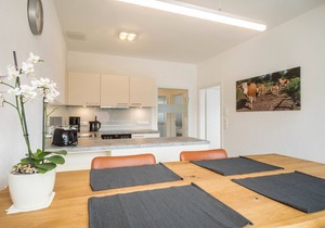 Apartment “4 am Biohof Eriskirch” close to Lake Constance with Wi-Fi, Balcony & Garden