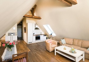 Apartment 8 for 4 persons with beautiful lake view - Gut Grubnow Rügen