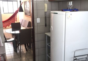 Apartment in Ponta de Campina Beach, with parking.