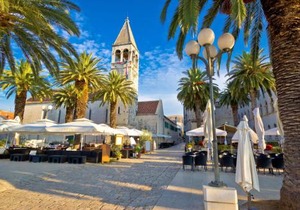 Apartment in Trogir with sea view, terrace, air conditioning, Wi-Fi (3788-2)