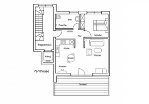 Apartment, shower, toilet, 1 bed room