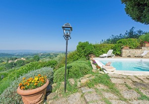 Apartment with pool, A/C, WIFI, pets allowed, panoramic view, parking, close to Greve In Chianti