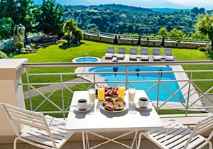 Apartment with 2 bedrooms in Palelimnos with shared pool enclosed garden and WiFi 14 km from the beach