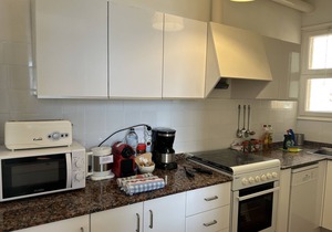 Apartment with garden at 11 meters from the sand beach of la Fosca.