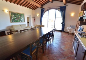 Apartment with WIFI, pool, TV, patio, pets allowed, panoramic view, parking, close to San Gimignano