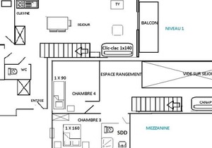 Appartement 5 pièces, skis aux pieds, près des Saisies - 9 personnes, balcon, parking inclus - FR-1-594-216