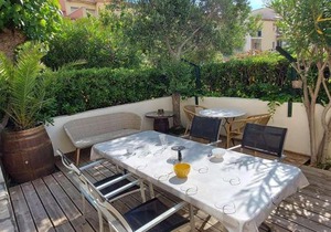 Appartement climatisé 3 pièces, 6 pers, terrasse, BBQ, parking privé, à 100 m de la plage - FR-1-423-253
