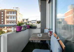Appartement d'une chambre a Rouen avec magnifique vue sur la ville balcon amenage et WiFi a 65 km de la plage