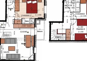Appartement Duplex 4P avec Piscine Intérieure, 8 Pers, Balcons, Parking - Villard-sur-Doron - FR-1-594-183