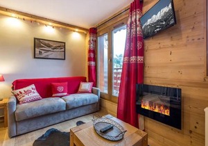 Appartement rénové à Méribel, proche pistes, balcon, 4 couchages - FR-1-355-108