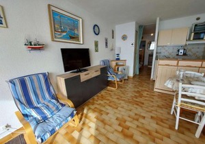 Appartement T2 Cabine en Front de Mer avec Terrasse à Agde - 5/6 Couchages - FR-1-423-191