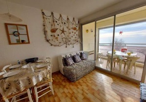 Appartement T2 Cabine en Front de Mer avec Terrasse à Agde - 5/6 Couchages - FR-1-423-191