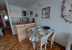 Appartement T2 Cabine en Front de Mer avec Terrasse à Agde - 5/6 Couchages - FR-1-423-191