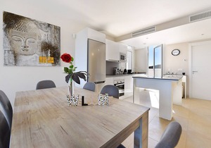 Apt at 5 min drive from La Cala de Mijas beach, electric barbecue on terrace.