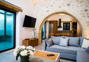 ASPALATHOS FALASSARNA VILLAS : LUXURY VILLA WITH VIEW IN THE FALASSARNA BEACH