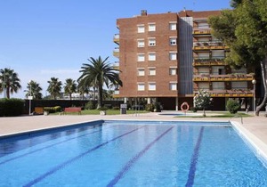 AT046 Els Pins, 1ra línea de la playa, piscina, airco, aparcamiento