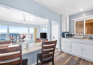 Beautiful beachfront condo with deck