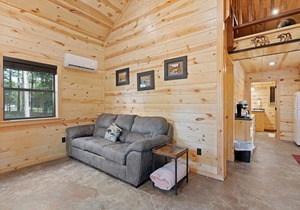 Beautiful cabins with a pool in a peaceful setting
