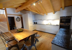 Beautiful penthouse apartment with stunning views of Lauterbrunnnen valley.
