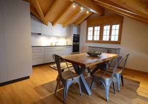 Beautiful penthouse apartment with stunning views of Lauterbrunnnen valley.