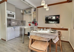 Beautiful renovated apartment at the foot of the slopes, 6 pers, balcony, 3 Paradiski crystals