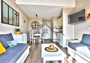 Beautiful sea view and everything on foot (beach, swimming pool, center, port .)