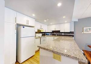 Beautifully-renovated condo in Blue Mountain with fireplace