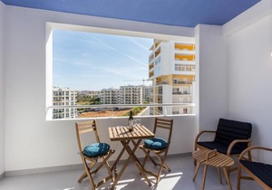 BeHappy Riviera Studio with Sunny Balcony & Pool View