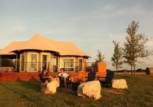 Big Dipper Safari Tent at Wahwahtaysee Resort on the San Marcos River