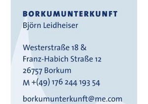 BORKUMUNTERKUNFT - WOH6 - IM HERZEN DER INSEL