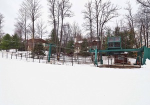 Boyne Mountain, Ski in, Middle of Boyneland run on Fox Run Court