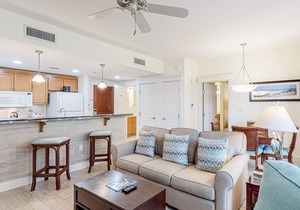 Breezy, 1st-floor resort condo with balcony, AC, pools, tennis, & golf
