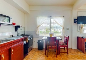 Bright studio w/complimentary bikes, kitchen, picnic area, WiFi & partial AC
